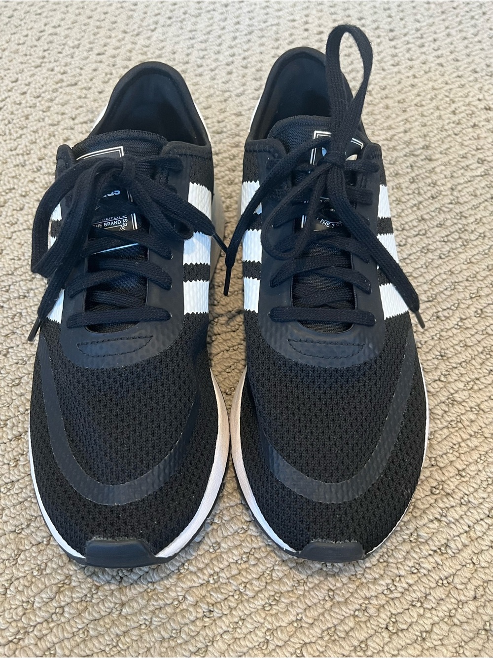 Adidas N-5923 Black Sneakers with White Stripes